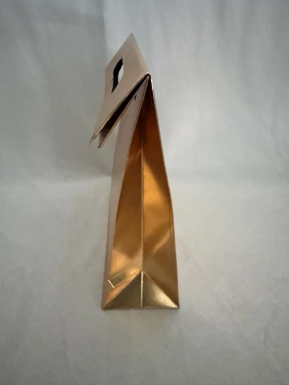 Saint Laurent Paper Shopping Bag Reusable Gold  11.5